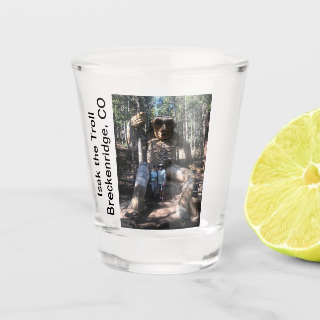 Breckenridge Colorado troll Shot Glass (Front)