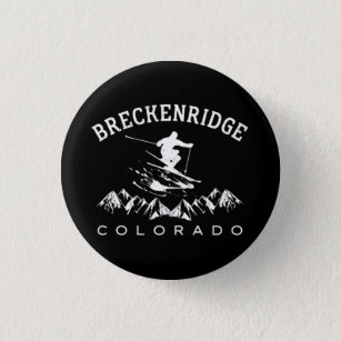 Breckenridge Colorado Vintage  3 Cm Round Badge