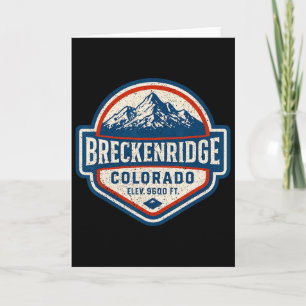 Breckenridge Colorado Vintage Dge Mountain Hiking  Card