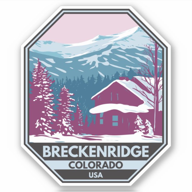 Breckenridge Colorado Winter Ski Area (Front)