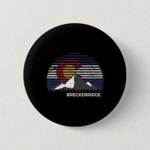 Breckenridge Colorado X Co Flag Mountain 6 Cm Round Badge