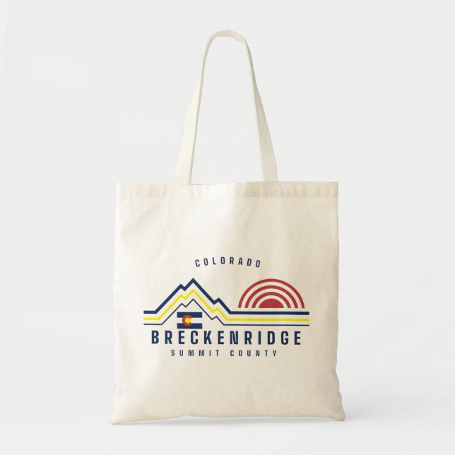 Breckenridge Mountain Summit County Tote Bag (Front)