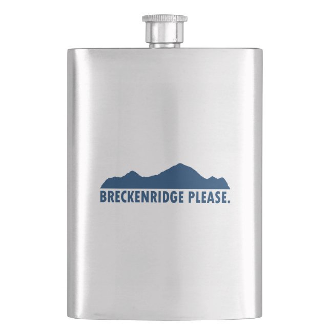 Breckenridge Please Hip Flask (Front)