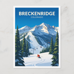 Breckenridge Ski Resort Colorado Postcard