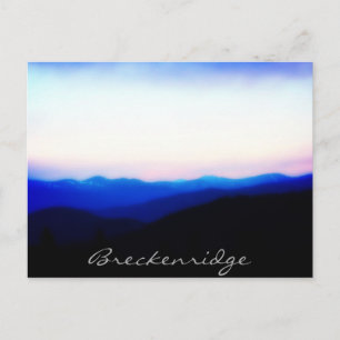 Breckenridge Ten Mile Range Sunset Postcard