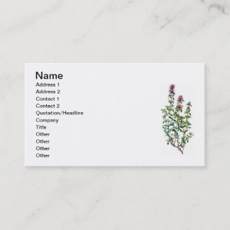 breckland thyme business card