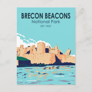 Brecon Beacons National Park Caerphilly Castle Postcard