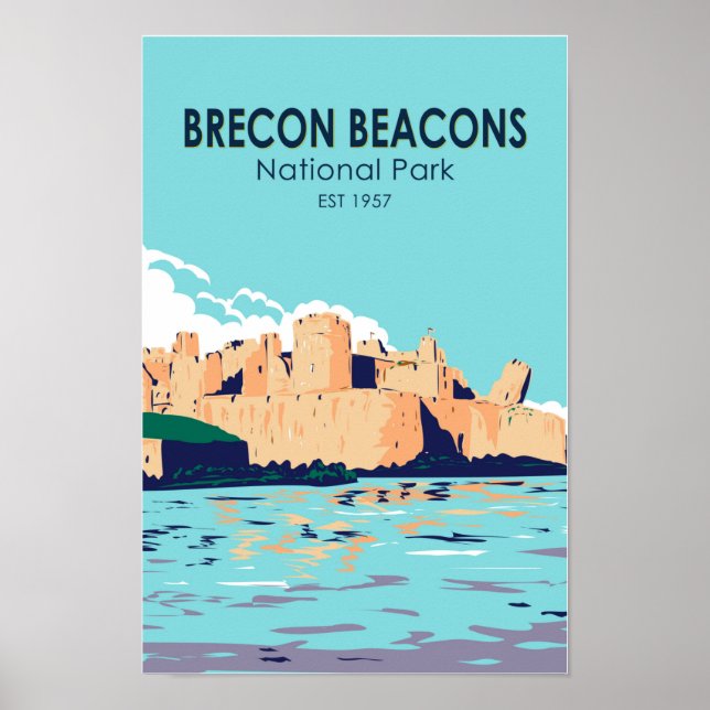 Brecon Beacons National Park Caerphilly Castle Poster (Front)