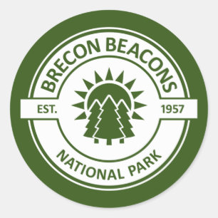 Brecon Beacons National Park Classic Round Sticker