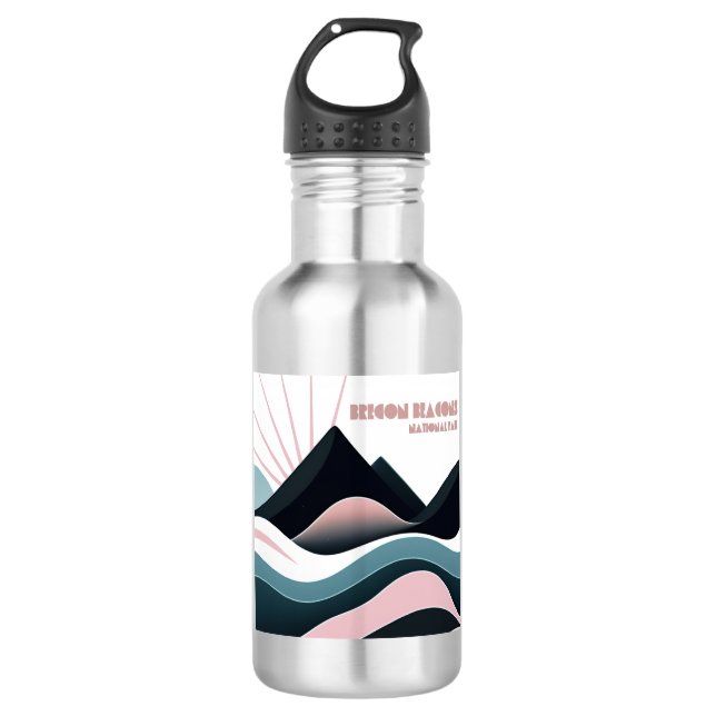 Brecon Beacons National Park Coloured Hills 532 Ml Water Bottle (Front)