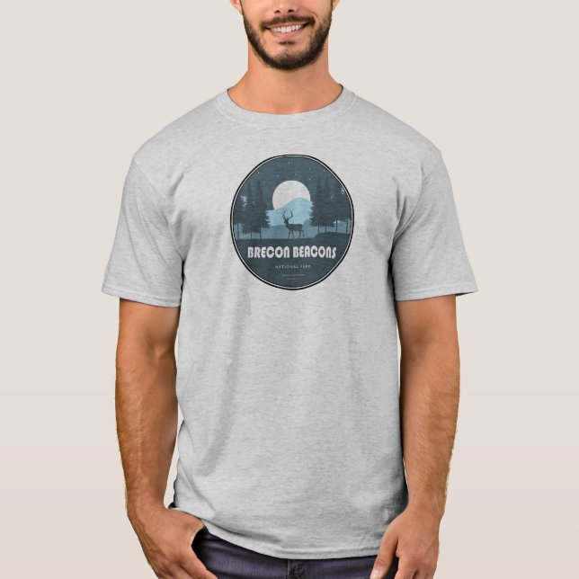 Brecon Beacons National Park Deer T-Shirt (Front)