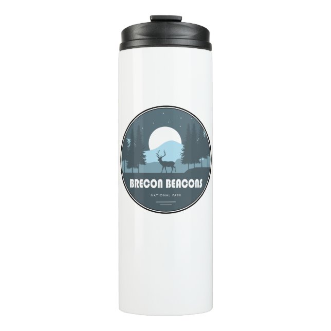 Brecon Beacons National Park Deer Thermal Tumbler (Front)