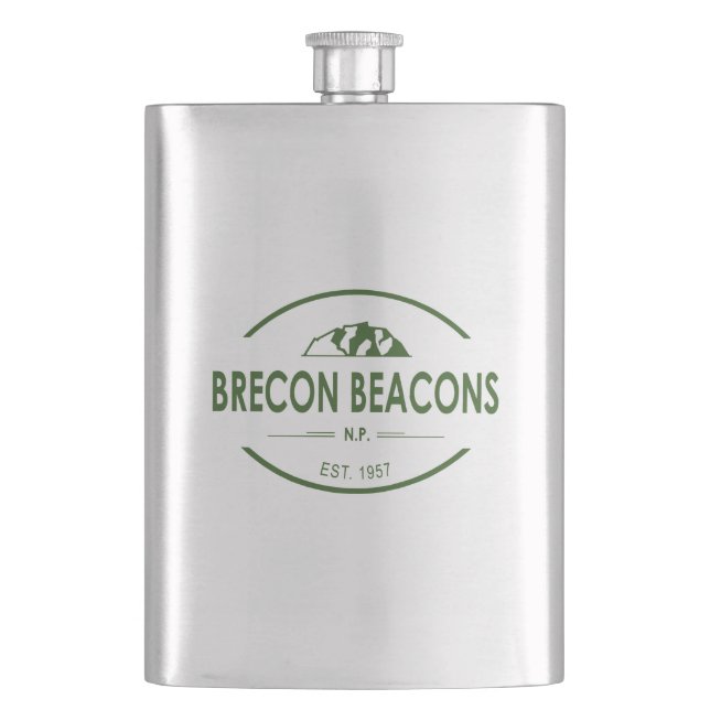 Brecon Beacons National Park Hip Flask (Front)