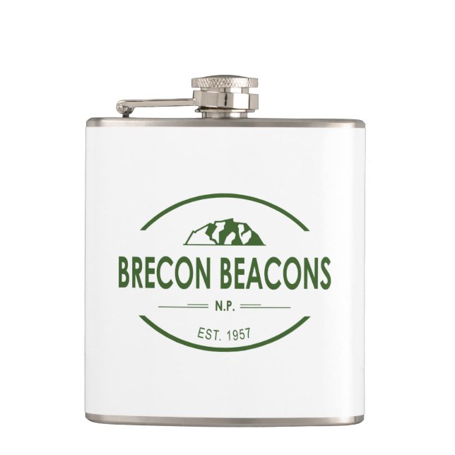 Brecon Beacons National Park Hip Flask (Front)