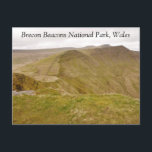 Brecon Beacons Wales Postcard<br><div class="desc">Postcard with photo of Cribyn,  Pen y Fan and Corn Du peaks in the Brecon Beacons,  Wales.</div>