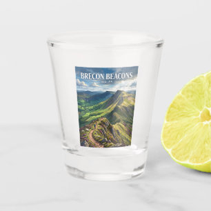 Brecon Beacons Wales Shot Glass