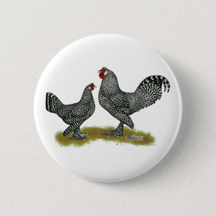 Breda Chickens Cuckoo 6 Cm Round Badge