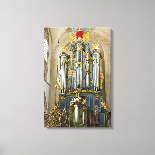 Breda Grote Kerk organ Canvas Print (Front)