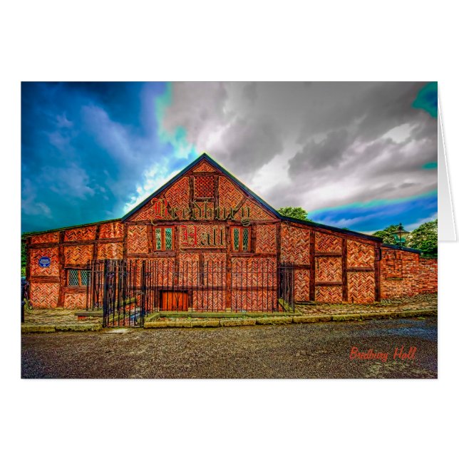 Bredbury Hall, Stockport blank notelet / card (Front Horizontal)