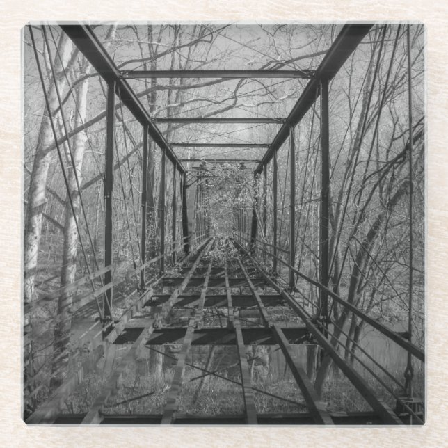 Breeden's bridge, Indiana Glass Coaster (Front)