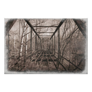 Breeden's bridge, Indiana photo print