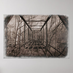 Breeden's bridge, Indiana Poster