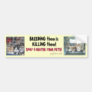 Breeding is Killing Bumper Sticker