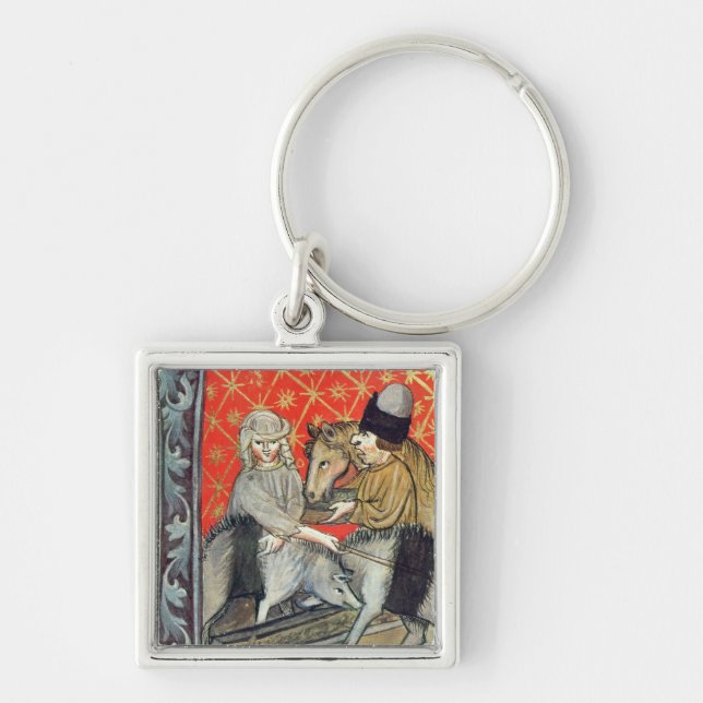 Breeding pigs and horses key ring (Front)