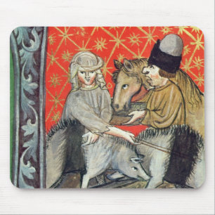Breeding pigs and horses mouse mat