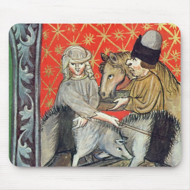 Breeding pigs and horses mouse mat (Front)