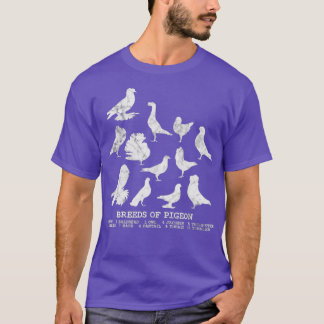 Breeds of Pigeons pigeon lover T-Shirt