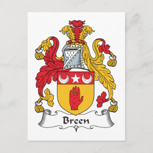 Breen Family Crest Postcard