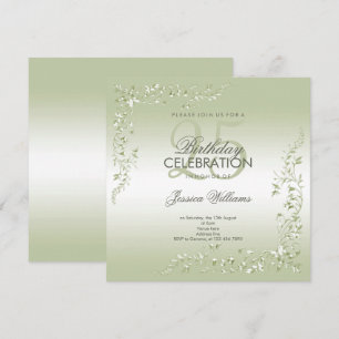 Breezeway Decoration 25th Birthday Invitation