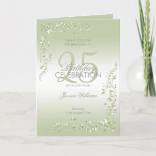 Breezeway Decoration 25th Birthday Thank You Card