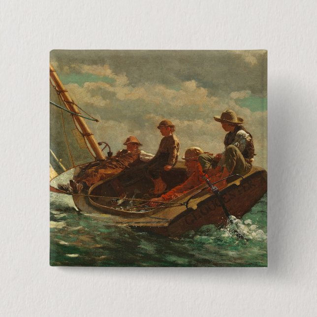 Breezing Up (A Fair Wind) 1873-76 15 Cm Square Badge (Front)