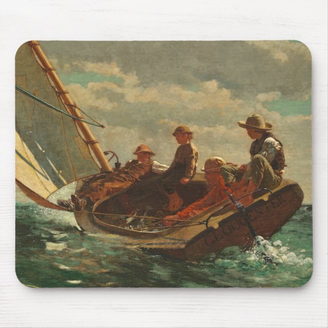 Breezing Up (A Fair Wind) 1873-76 Mouse Mat (Front)