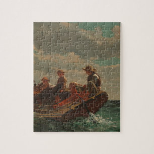 Breezing Up (A Fair Wind) by Winslow Homer Jigsaw Puzzle