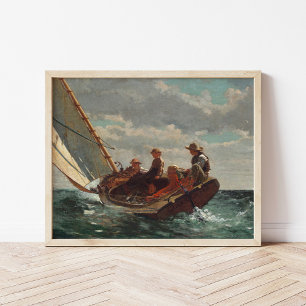 Breezing Up (A Fair Wind)   Winslow Homer Poster