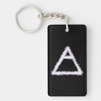 Breezy Air Element Alchemy Symbol Key Ring