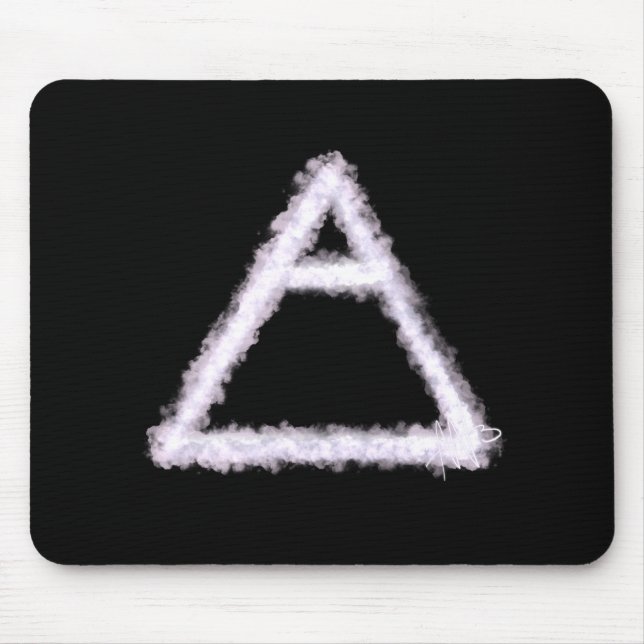 Breezy Air Element Alchemy Symbol Mouse Mat (Front)