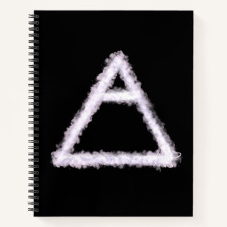 Breezy Air Element Alchemy Symbol Spiral Notebook