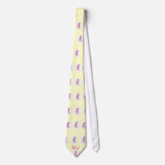 Breezy Beach Wear Nantucket Pink Sea Horse Neck Ti Tie