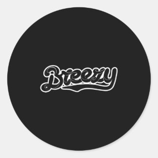 Breezy  classic round sticker