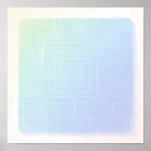 Breezy Luminous Labyrinth Wallpaper and Art Print