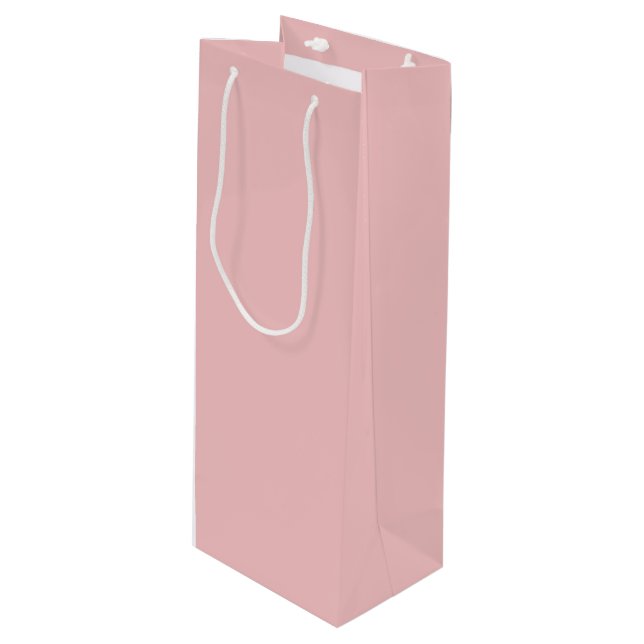 Breezy Pink - Wine Gift Bag (Front Angled)