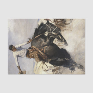 “Breezy Riding” Western Art by WHD Koerner Tissue Paper