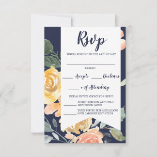 Breezy Romance RSVP Card