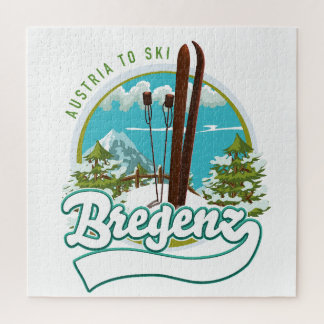 Bregenz austria to ski logo jigsaw puzzle