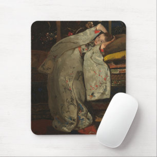Breitner, Girl in a White Kimono - 19th C.Fine Art Mouse Mat