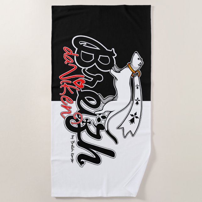Breizh da viken (Brittany forever) Beach Towel (Front)